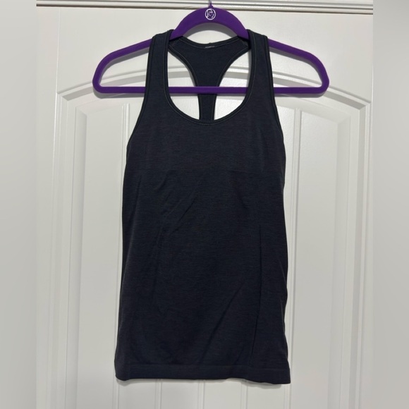 lululemon athletica Tops - Lululemon Ebb & Flow Racerback Tank in Heathered Black